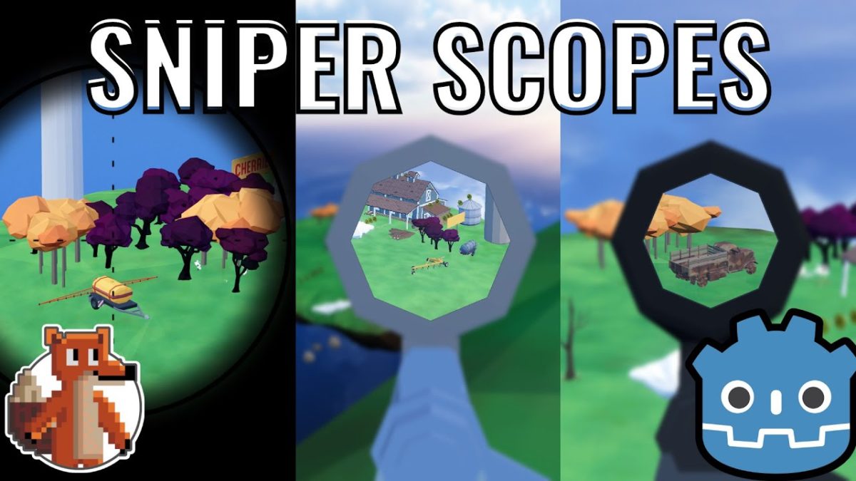 3 Ways to Make a Sniper Scope in the Godot Game Engine!