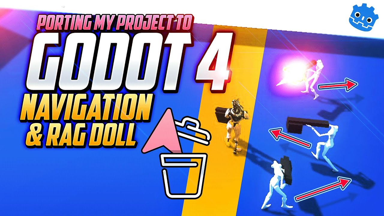 Godot 4: Navigation & Rag Doll / Porting a Game to Godot 4 Part 2