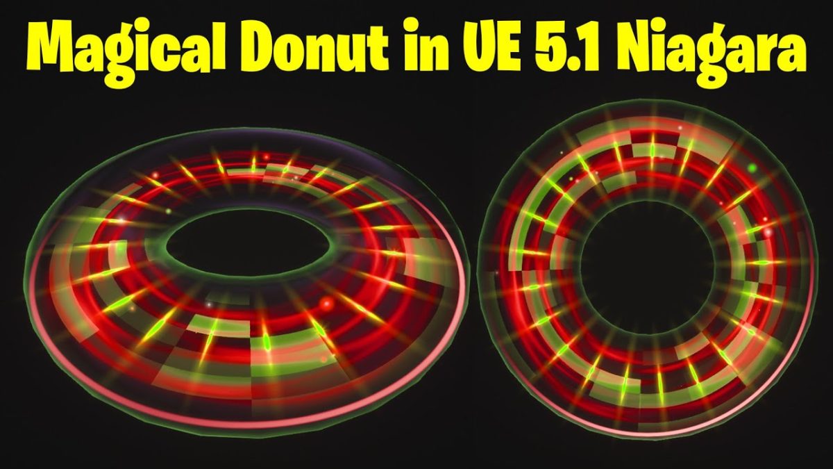 Magical Donut in Unreal Engine 5.1 Niagara Tutorial | Download Files