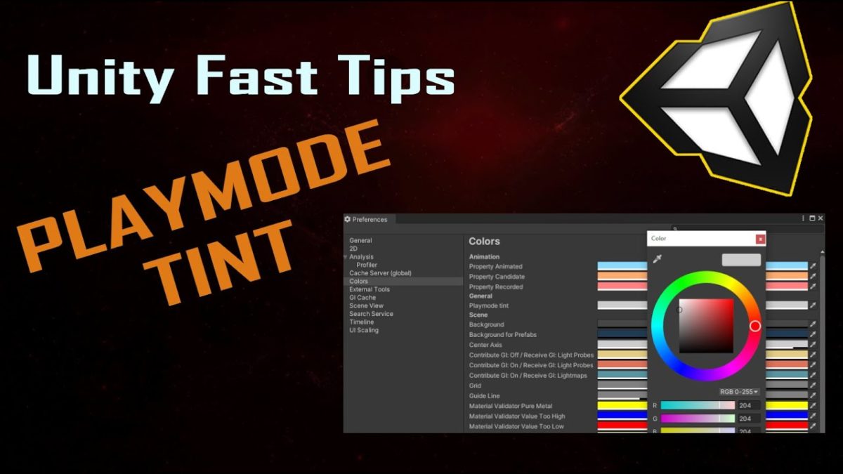 Unity Fast Tips - Playmode Tint