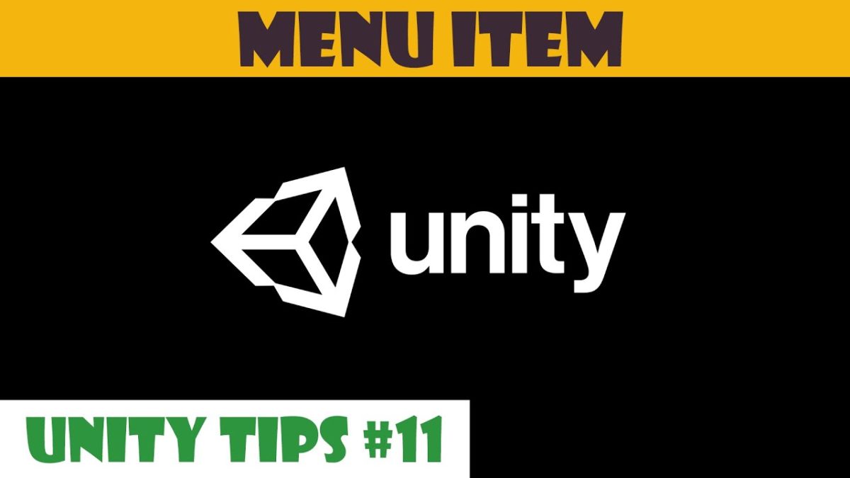 Unity Tips #11: Menu Item